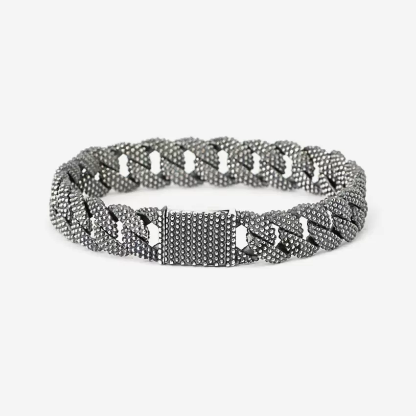 Bracciale Nove25 Grumetta Piccola Puntinata In Argento N25BRA00058215  