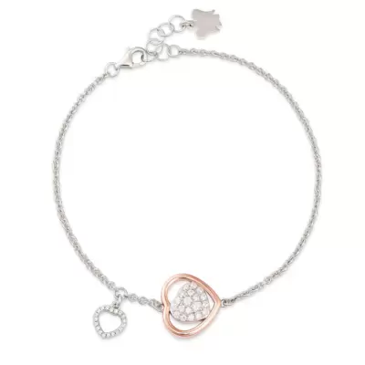 Bracciale Roberto Giannotti Trilogia Con Cuore Charm Traforato GIA456 