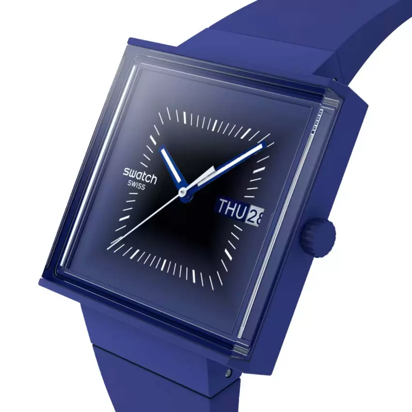 Orologio Swatch Squarely Blacklight SO34N700  