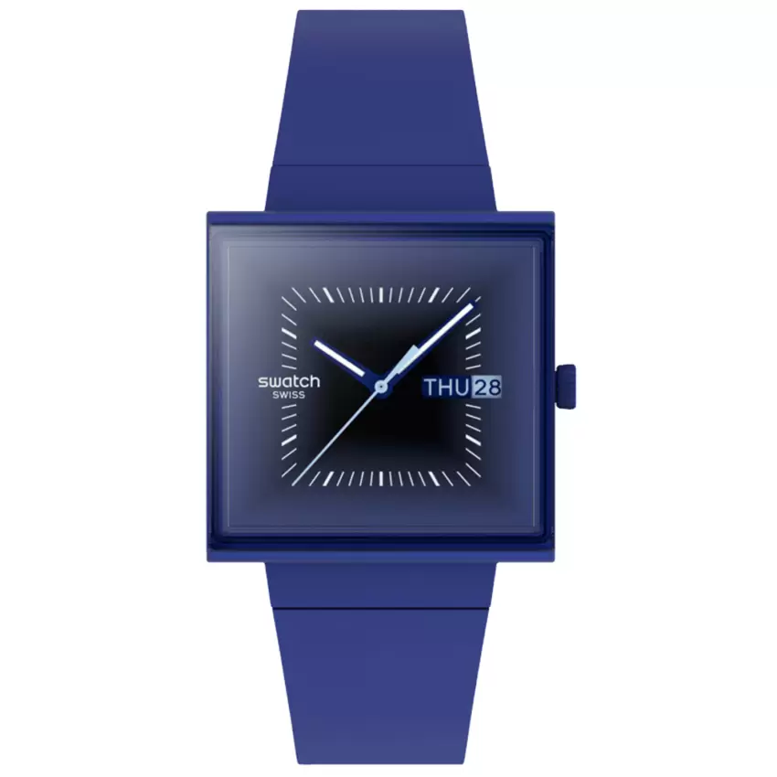 Orologio Swatch Squarely Blacklight SO34N700  