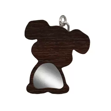  Ciondolo in Legno Wenge e Argento CANE