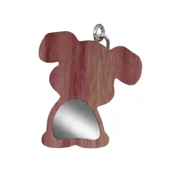  Ciondolo in Legno Bois De Rose e Argento CANE