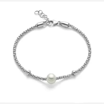  Bracciale Donna in Argento e Perla