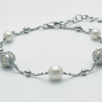  Bracciale Argento Perle PBR3055