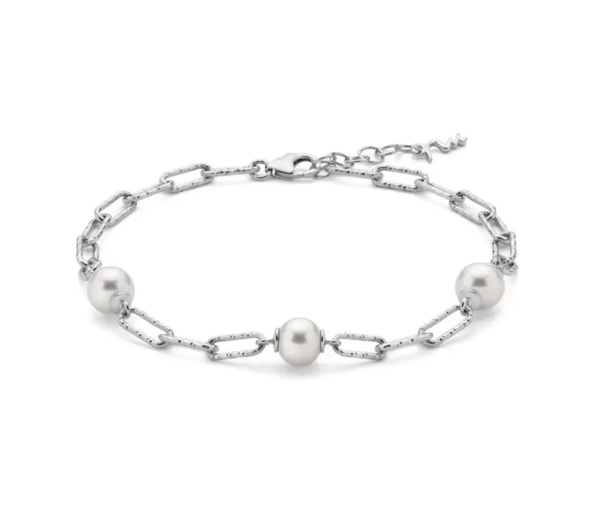 Bracciale in Argento con Perle  