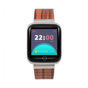  Smartwatch con Cinturino in Legno 100% Naturale