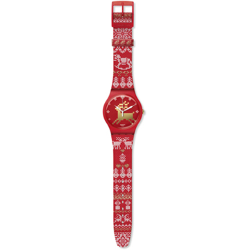 / SWATCH - RED KNIT