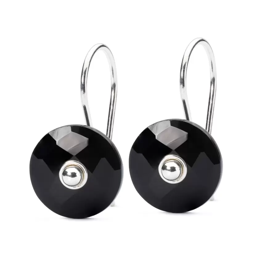 Trollbeads Orecchini Onice Nero  