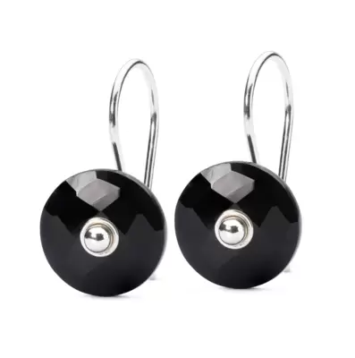 Trollbeads Orecchini Onice Nero 