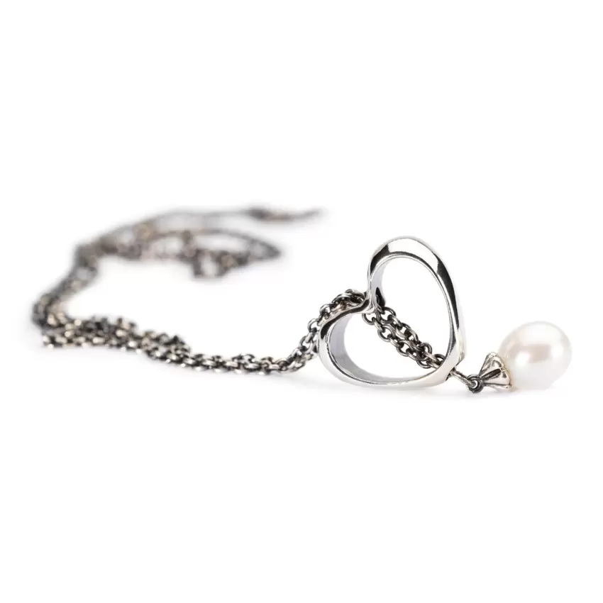 Trollbeads Collana D'Argento Puro Con Perla  