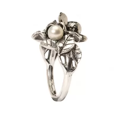 Trollbeads Anello Biancospino Con Perla 