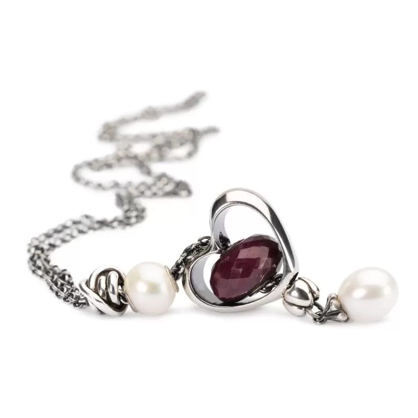 Trollbeads Bead Rubino Dal Cuore Argento  