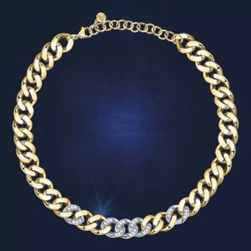 Girocollo bicolore Chain