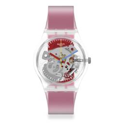 Orologio Clear Dial Pink Strap 