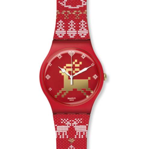 SWATCH - RED KNIT 